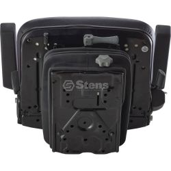 Stens 3010-0011 Black Vinyl Adjustable Mechanical Suspension Seat - STE 3010-0011