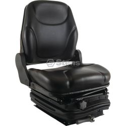 Stens 3010-0043 Black Vinyl Adjustable Mechanical Suspension Seat 