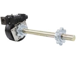 Buyers Products 3010847 Replacement 50:1 Gearbox Assembly with 2" Shaft & Sprockets 