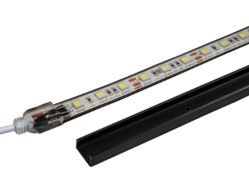 Buyers Products 3035896 LED Strip Light Mounting Channel, 17-1/2" Long, Black, Mounting 3M Tape - BUY 3035896