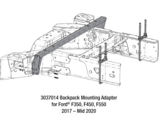 Buyers Products 3037014 Backpack Mounting Adapter for Ford 2017+ 