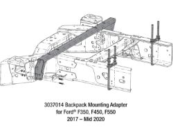 Buyers Products 3037014 Backpack Mounting Adapter for Ford 2017+ 