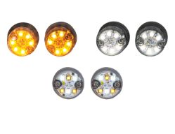Buyers Products 8891326 Dual Amber LED "Hidden" Push-On Strobe Light - 25 ft. Cable - BUY 8891326