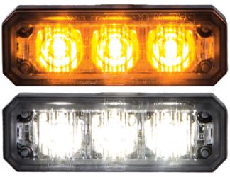 Buyers Products 8891403 2-1/2" 3 LED Amber Rectangular Multi-Mount Mini Strobe Light 