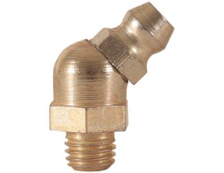 Buyers Products 450 1/4"-28 Taper Thread Grease Fitting - 45 Degree Angle 
