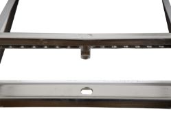 Buyers Products 5232001 2 Rung Stainless Steel Retractable Step - 19.63" x 25.5" - BUY 5232001
