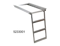 Buyers Products 5232000YEL 2 Rung Yellow Retractable Step - 19.63" x 25.5" - BUY 5232000YEL