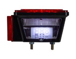 Buyers Products 5625117 5" 17 LED Red Stop/Turn/Tail Light w/ License Plate Light (For Trailers Under 80" Wide) - BUY 5625117
