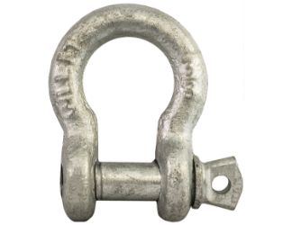 Buyers Products 5480375 3/8" Galvanized Anchor Shackle with Screw Pin 