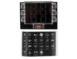 Buyers Products 5601006 6-Way Fuse Block with Cover - BUY 5601006