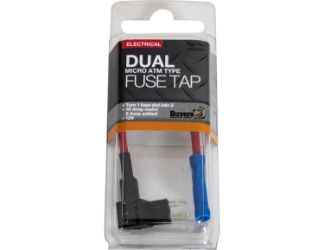 Buyers Products 5601007 ATM Type Micro Dual Fuse Holder, 10 Amp Main / 5 Amp Added 