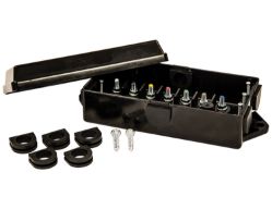 Buyers Products 5601101 ABS Electrical Junction Box with 7 Color-Coded Terminals - BUY 5601101