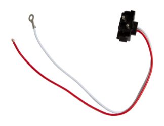 Buyers Products 5620250 2-Pin In-Line Male PL10 Plug with Stripped Power Wire and #10 Ring on Ground 