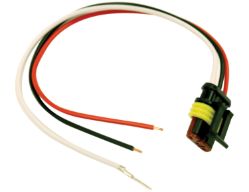 Buyers Products 5620251 2-Pin Right Angle Male Plug with Stripped Power Wire and #10 Ring on Ground - BUY 5620251