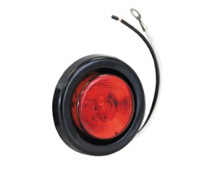 Buyers Products 5622101 2" Round Red 1 LED Marker/Clearance Light w/ Grommet & Plug 