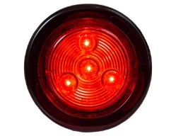 Buyers Products 5622102 2" Round Red 4 LED Marker/Clearance Light w/ Grommet & Plug - BUY 5622102
