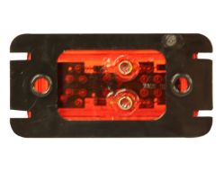 Buyers Products 5622104 2-1/2" 3 LED Red Rectangular Surface Mount Marker Light - BUY 5622104