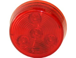 Buyers Products 5622154 2" Round Red 4 LED Marker/Clearance Light 