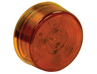 Buyers Products 5622250 2" Round Amber 1 LED Marker/Clearance Light 