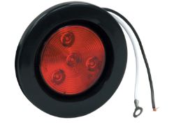 Buyers Products 5622524 2.5" Amber 4 LED Round Marker Light w/ Grommet & Plug - BUY 5622524