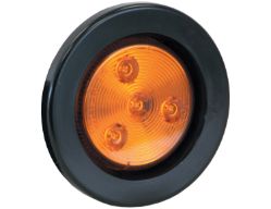 Buyers Products 5622524 2.5" Amber 4 LED Round Marker Light w/ Grommet & Plug - BUY 5622524