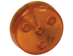 Buyers Products 5622524 2.5" Amber 4 LED Round Marker Light w/ Grommet & Plug - BUY 5622524