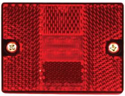 Buyers Products 5622726 2.875" Amber 6 LED Rectangular Marker/Clearance Light w/ Reflex - BUY 5622726