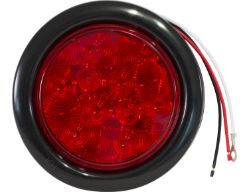Buyers Products 5624110 4" 10 LED Red Round Stop/Turn/Tail Light with Grommet and PL3 Plug - BUY 5624110