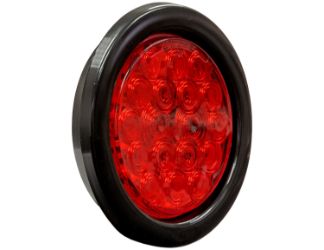 Buyers Products 5624119 4" 18 LED Red Round Stop/Turn/Tail Light w/ PL3 Plug 
