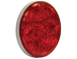 Buyers Products 5624110 4" 10 LED Red Round Stop/Turn/Tail Light with Grommet and PL3 Plug - BUY 5624110