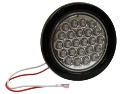 Buyers Products 5624324 4" 24 LED Clear Round Back-Up Light with Grommet and PL2 Plug - BUY 5624324