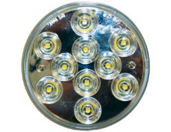 Buyers Products 5624310 4" 10 LED Round Clear Back-Up Light with Grommet and PL2 Plug - BUY 5624310