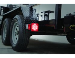 Buyers Products 5625117 5" 17 LED Red Stop/Turn/Tail Light w/ License Plate Light (For Trailers Under 80" Wide) - BUY 5625117