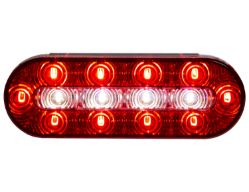 Buyers Products 5626130 6" 14 LED Red Oval Stop/Turn/Tail Light w/ PL3 & PL2 Connection - BUY 5626130