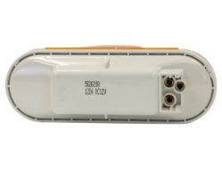 Buyers Products 5626209 6-1/2" 9 LED Amber Oval Mid Turn/Side Marker & Reflector with Grommet and PL3 Plug - BUY 5626209