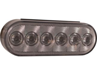 Buyers Products 5626356 6" 6 LED Clear Oval Backup Light w/ PL2 Plug 