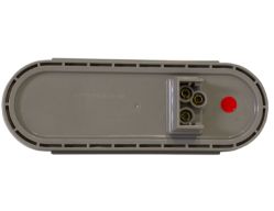 Buyers Products 5626553 6-1/2" 10 Red LED Clear Lens Oval Stop/Turn/Tail Light PL3 Plug - BUY 5626553