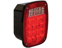 Buyers Products 5626734 5-3/4" 34 LED Red 3-Stud Box Style Stop/Turn/Tail Light & Back-Up with Reflex - BUY 5626734