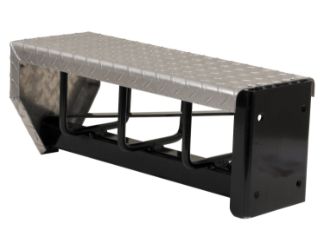 Buyers Products 5910024 Aluminum Diamond Plate Cover Chain Carrier with Hinged Lid and Lock Hasp 