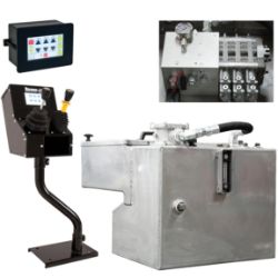 Buyers Products 6383060 6-Function 30 Gallon Reservoir Elec./Air Central Hydraulic System with Controls and Stand - BUY 6383060