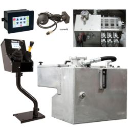 Buyers Products 6383061 30 Gallon Capacity 6-Function Electric/Air Central Hydraulic System w/ GPS Ground Speed Spreader Velocity Control & Stand - BUY 6383061