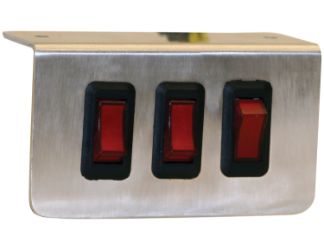 Buyers Products 6391003 Triple Switch Panel, On-Off Illuminated 
