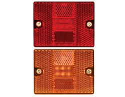 Buyers Products 5622726 2.875" Amber 6 LED Rectangular Marker/Clearance Light w/ Reflex - BUY 5622726