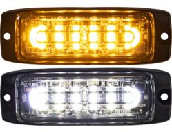 Buyers Products 8890600 4" 6 LED Amber Ultra Thin Wide Angle Strobe Light - BUY 8890600