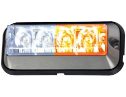 Buyers Products 8891104 4-7/8" Amber 4 LED Rectangular Strobe Light - BUY 8891104