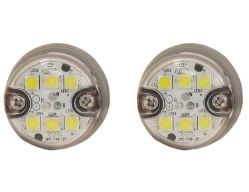 Buyers Products 8891325 Dual Clear LED "Hidden" Push-On Strobe Light - 25 ft. Cable - BUY 8891325