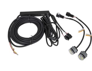 Buyers Products 8891326 Dual Amber LED "Hidden" Push-On Strobe Light - 25 ft. Cable 
