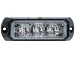 Buyers Products 8891400 3.4" 3 LED Amber Rectangular Surface Mount Mini Strobe Light - BUY 8891400