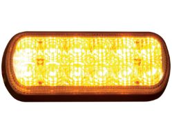 Buyers Products 8891600 5" 12 LED Amber Rectangular Dual Row Strobe Light - BUY 8891600