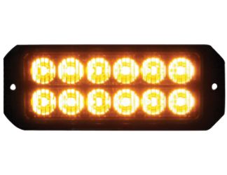 Buyers Products 8891701 5" 12 LED Clear Aluminum Mini Strobe Surface Mount 